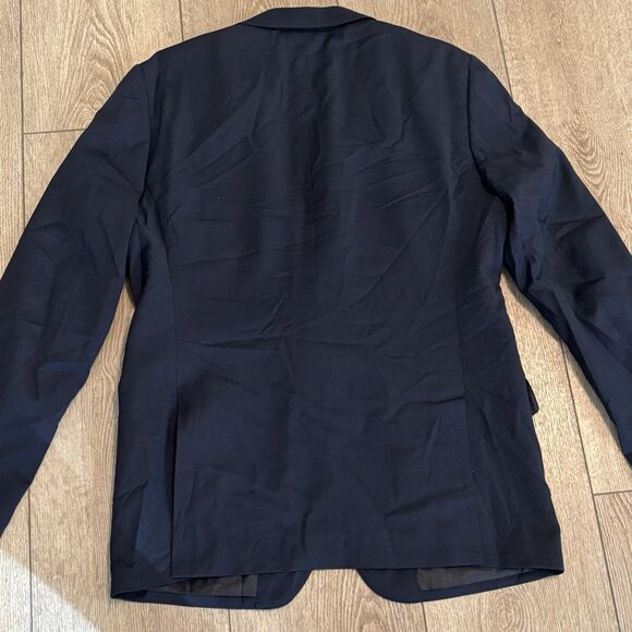 Bonobos Blazer Mens 42R Navy Blue Slim Fit Wool 2 Button Business Casual Stretch - Picture 5 of 9